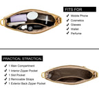 Retro Vegan Leather Shoulder Bag -  by Handbags Specialist Headquarter | Available at Handbags Specialist Headquarter