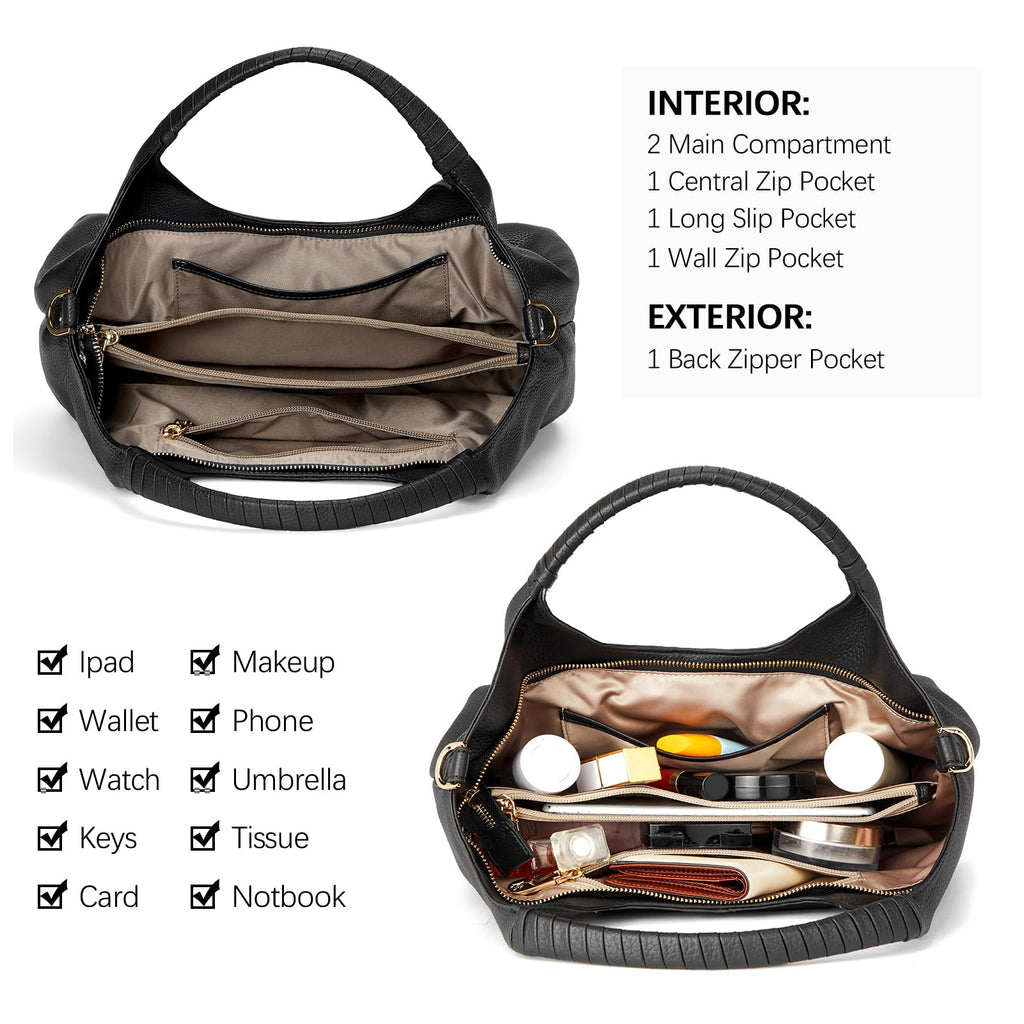 BOSTANTEN Leather Satchel Crossbody Handbag for Women