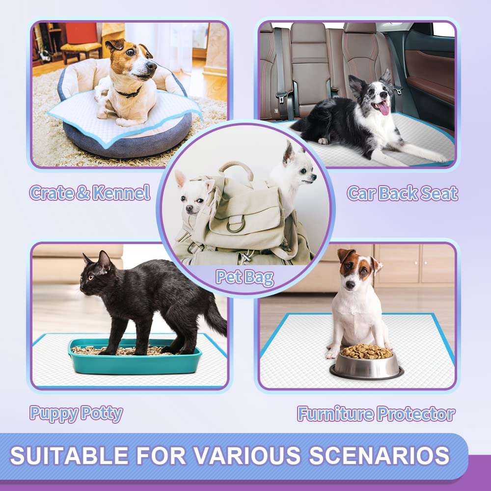 Puppy Pee Pro Pads - 100 Count Super Absorbent Set - Pet Supplies by Handbags Specialist Headquarter | Available at Handbags Specialist Headquarter