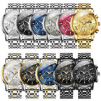 EclipseTime: Luminous Men's Luxury Chrono Watch