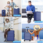 BEOW Spinner Luggage Set - Luggage Travel Bags by Handbags Specialist Headquarter | Available at Handbags Specialist Headquarter