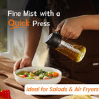 SprayMaster Duo: 16oz Olive Oil Dispenser - Black -  by Handbags Specialist Headquarter | Available at Handbags Specialist Headquarter