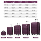LAVENDER 6pc Hardside Spinner Luggage – ##variant## Luggage Travel Bags