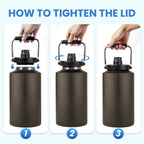 HydraGuard 128oz: Dual-Vacuum Stainless Water Jug - Water Bottles by Handbags Specialist Headquarter | Available at Handbags Specialist Headquarter