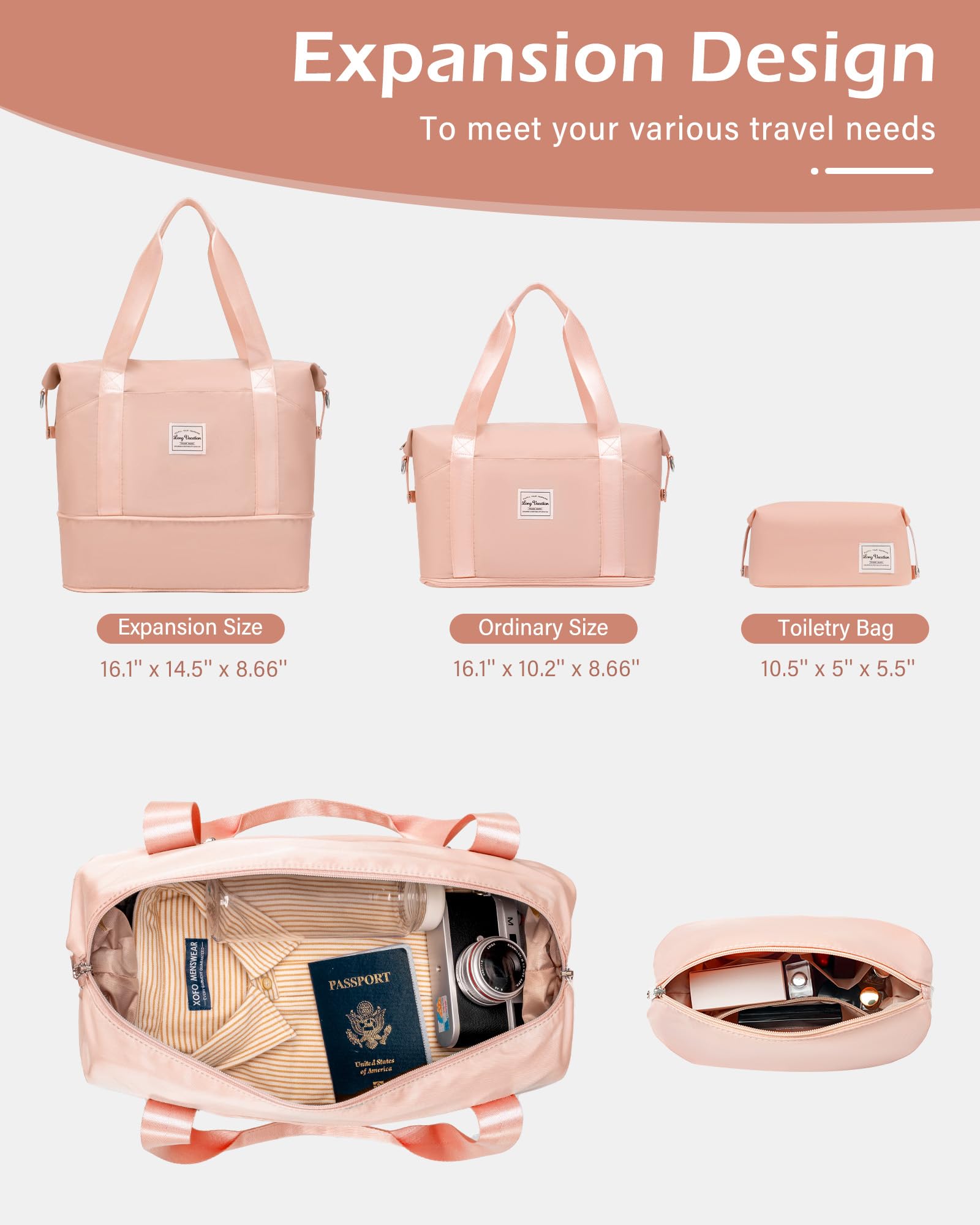 VoyagePro 6-Piece Hardshell Luggage Set - Luggage Travel Bags by Handbags Specialist Headquarter | Available at Handbags Specialist Headquarter