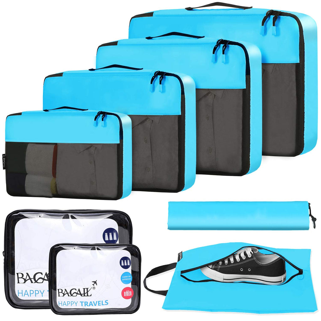 BAGAIL Travel Cubes: 8/9 Set Packing Organizers -  by Handbags Specialist Headquarter | Available at Handbags Specialist Headquarter
