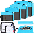 BAGAIL Travel Cubes: 8/9 Set Packing Organizers -  by Handbags Specialist Headquarter | Available at Handbags Specialist Headquarter