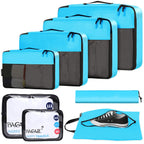 BAGAIL Travel Cubes: 8/9 Set Packing Organizers -  by Handbags Specialist Headquarter | Available at Handbags Specialist Headquarter