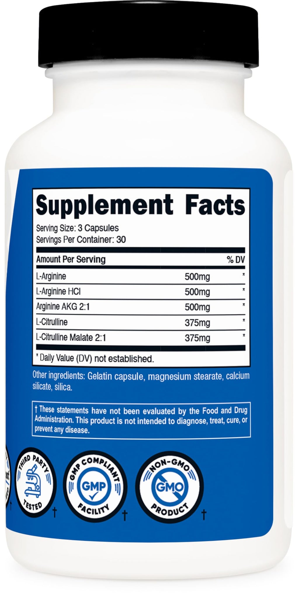 Nutricost Nitric Oxide Surge 2250mg - 180 Caps - Health & Household by Handbags Specialist Headquarter | Available at Handbags Specialist Headquarter