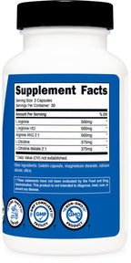 Nutricost Nitric Oxide Surge 2250mg - 180 Caps - Health & Household by Handbags Specialist Headquarter | Available at Handbags Specialist Headquarter