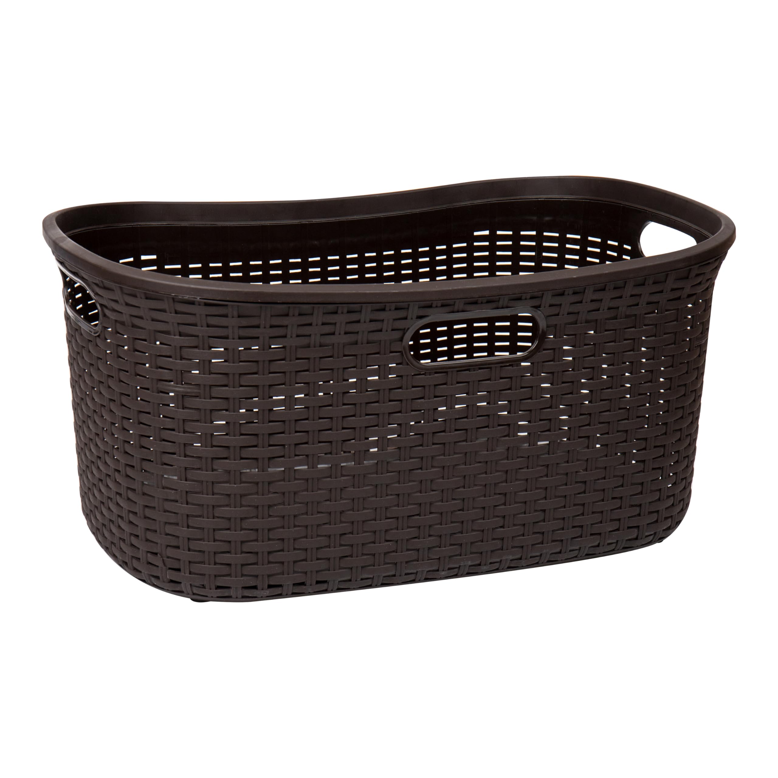 Ivory Wicker Mind Reader 40L Laundry Basket - Laundry Baskets by Handbags Specialist Headquarter | Available at Handbags Specialist Headquarter