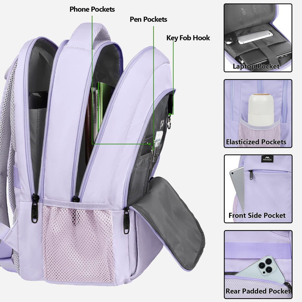 MATEIN SleekGuard Laptop Backpack with USB Port - Backpack Bags by Handbags Specialist Headquarter | Available at Handbags Specialist Headquarter