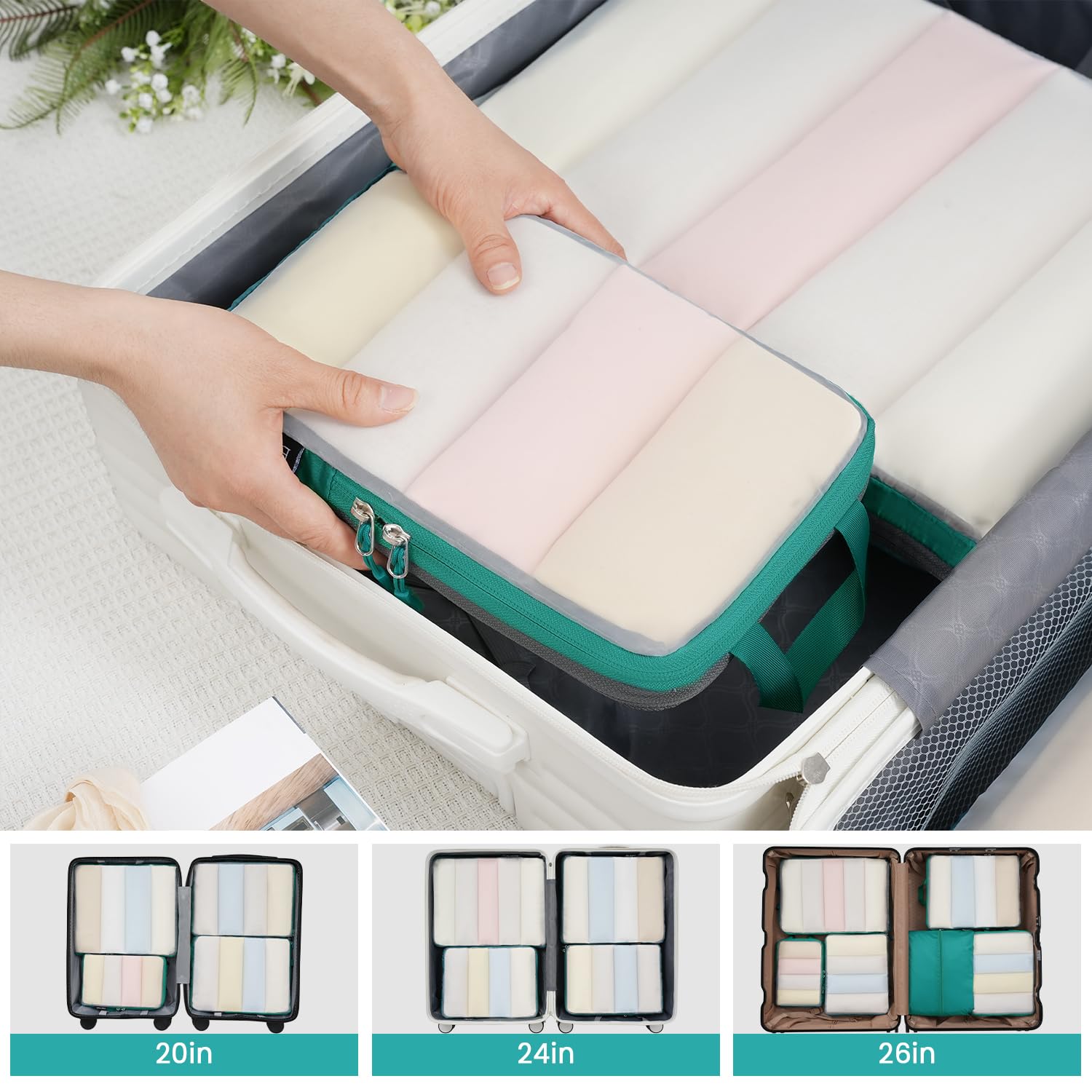 BAGAIL Travel Compression Cubes Set for Packing Ease -  by Handbags Specialist Headquarter | Available at Handbags Specialist Headquarter