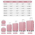 LAVENDER 6pc Hardside Spinner Luggage – ##variant## Luggage Travel Bags