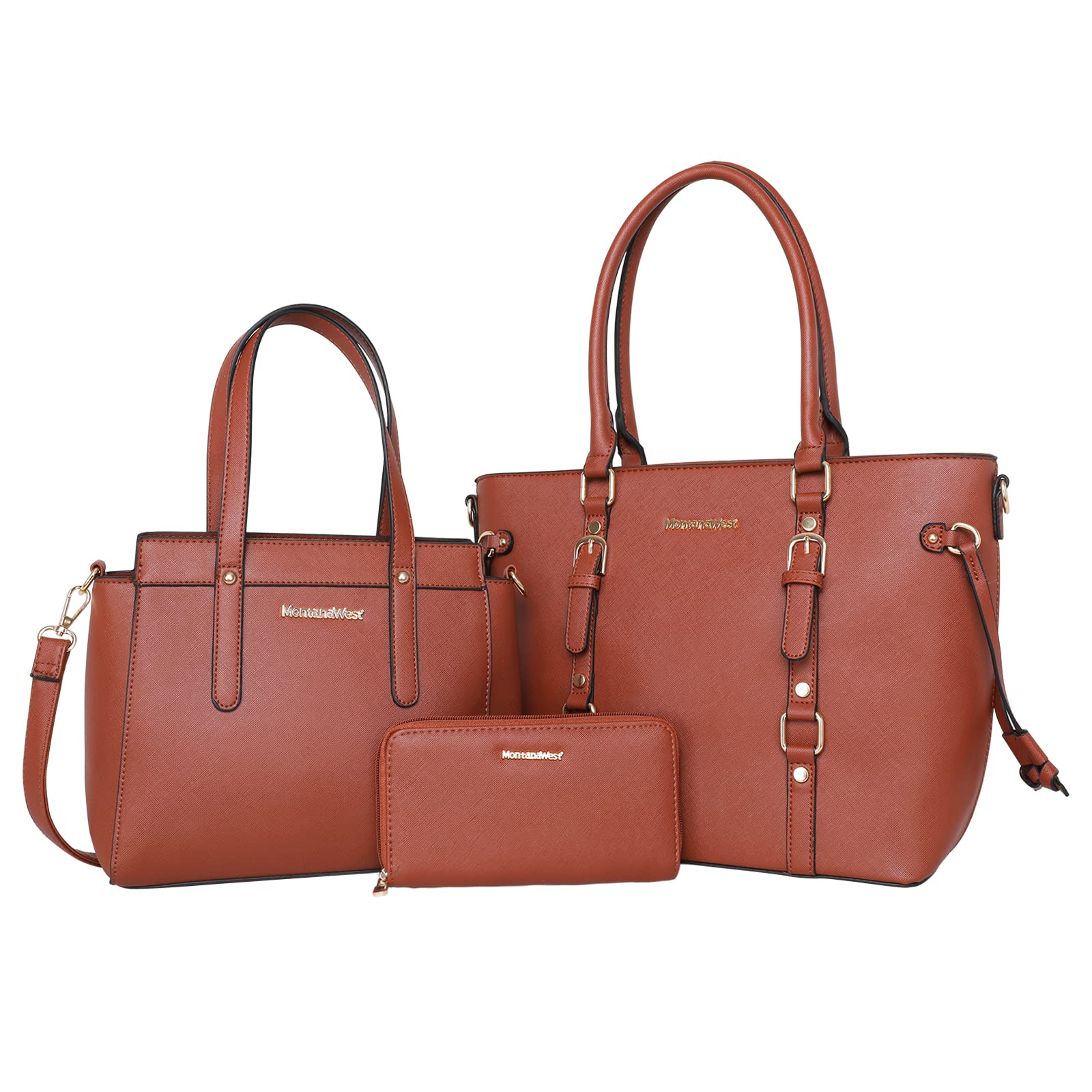 Montana West Luxe Trio: Tote, Wallet & Satchel Set