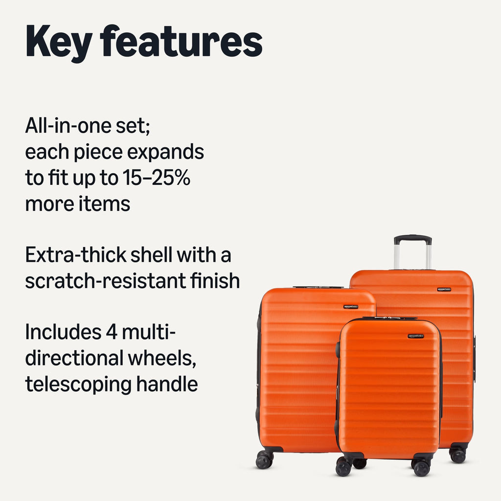 Rose Gold Hardside Carry-On - Luggage Travel Bags by Handbags Specialist Headquarter | Available at Handbags Specialist Headquarter