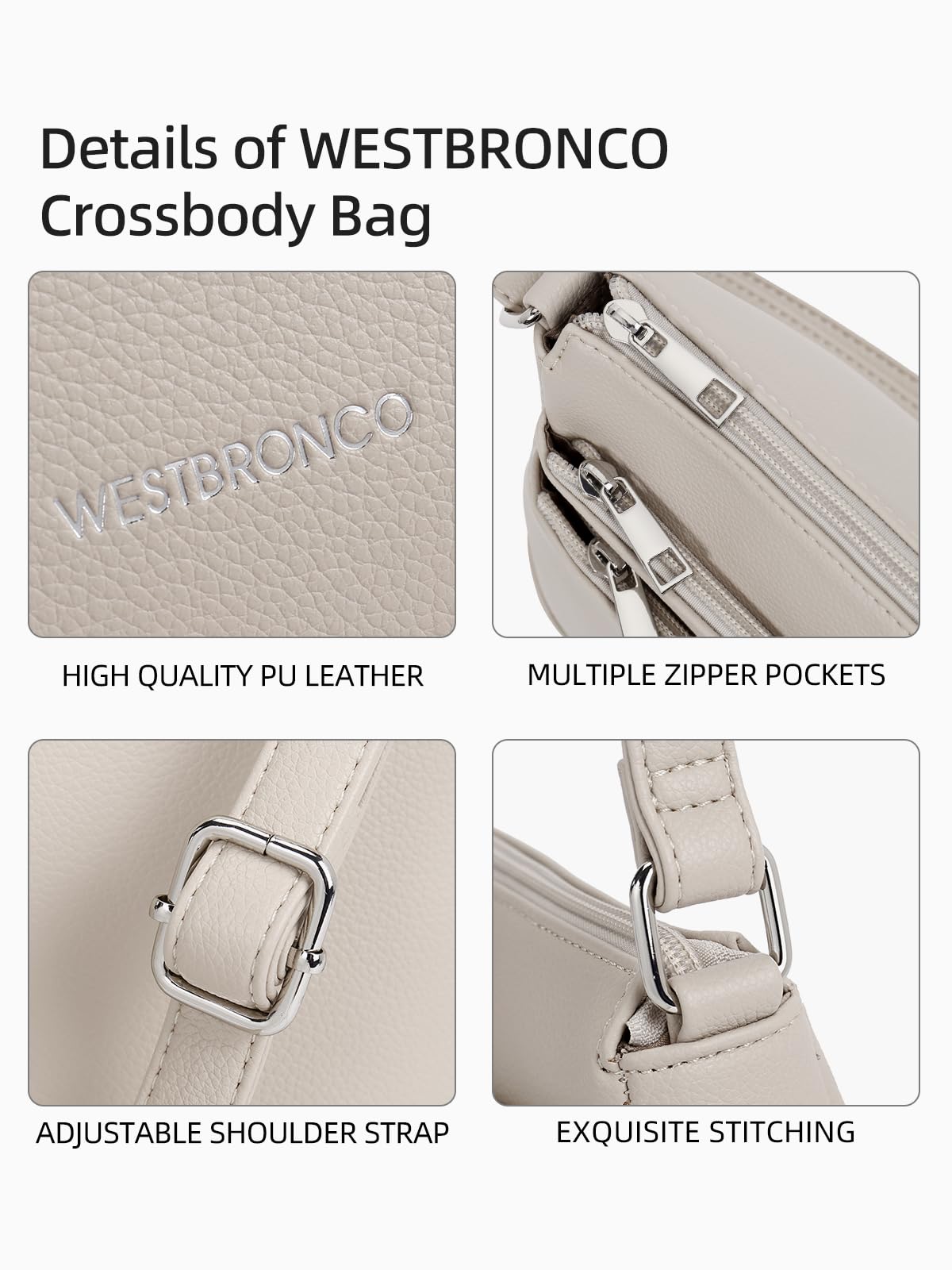 WestBronco ZipSatchel: Women's Medium Crossbody Bag - Handbags by Handbags Specialist Headquarter | Available at Handbags Specialist Headquarter