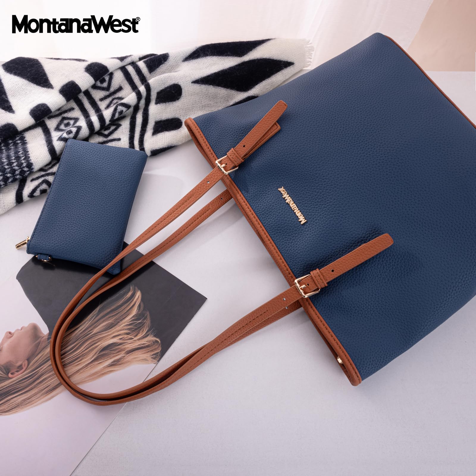 Montana Charm: Vegan Leather Tote & Shoulder Bag