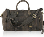 Leather Travel Duffle Bag Cabin Friendly Carry-On