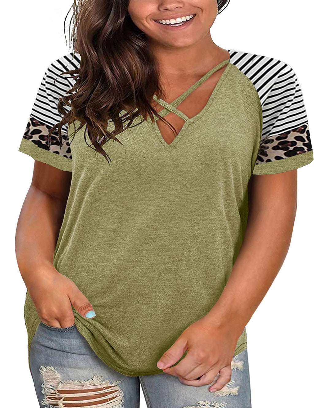 Vixen V-Neck Tunic - Women's T Shirts by Handbags Specialist Headquarter | Available at Handbags Specialist Headquarter