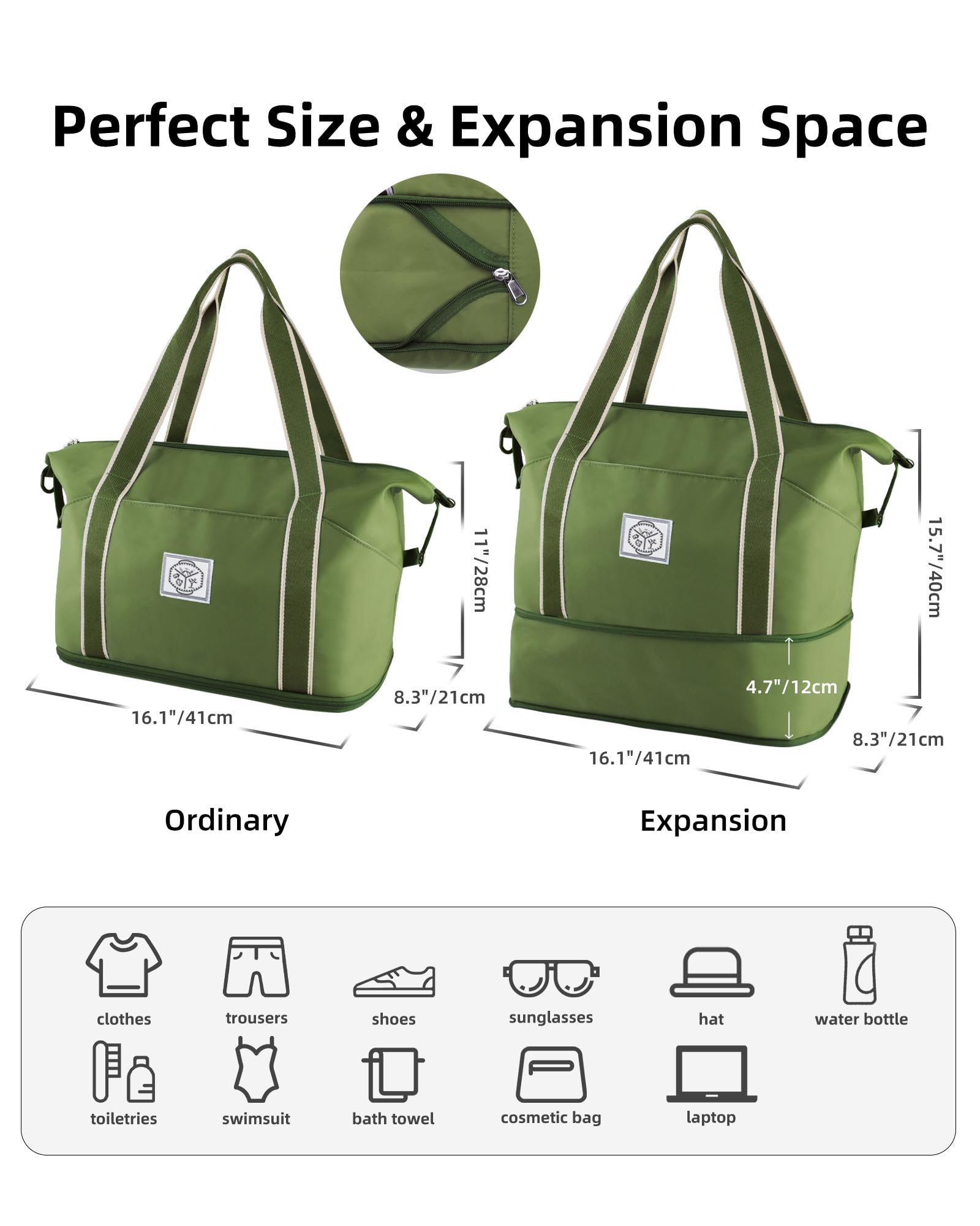 WALNEW Foldable Waterproof Travel Duffel Bag - Luggage Travel Bags by Handbags Specialist Headquarter | Available at Handbags Specialist Headquarter