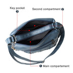 ELDA Chic Crossbody: Soft PU Leather Multi-Pocket Bag - Handbags by Handbags Specialist Headquarter | Available at Handbags Specialist Headquarter