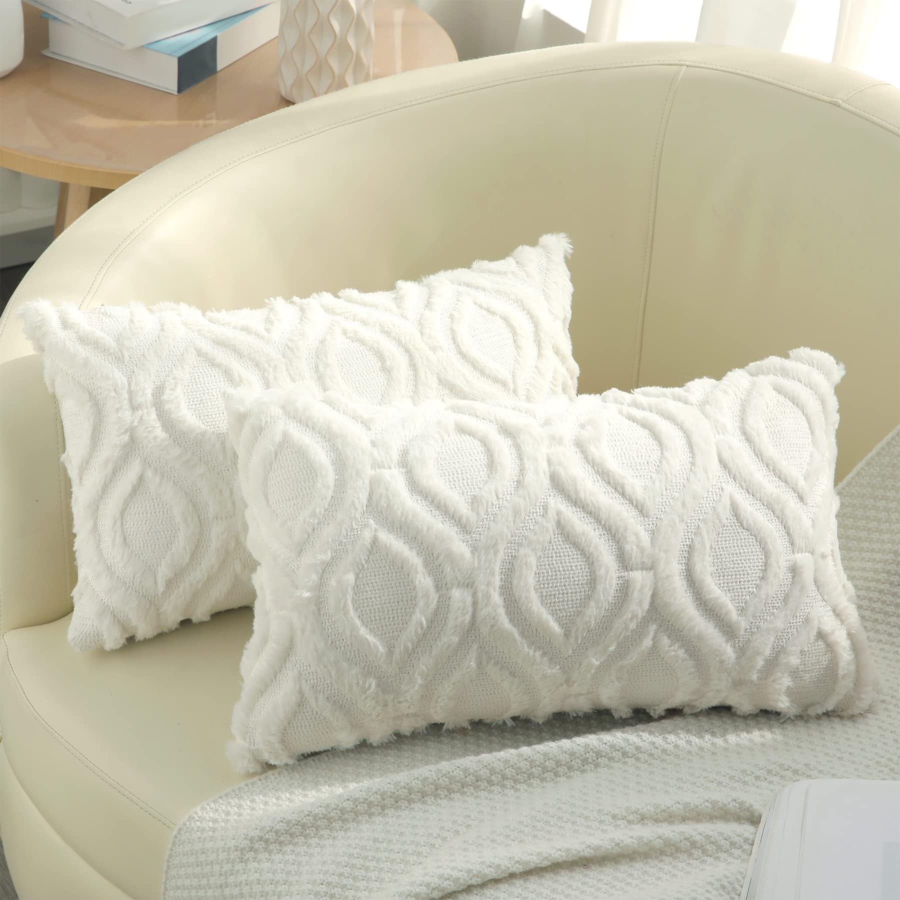 Farmhouse Faux Wool Pillow Covers - Decor by Handbags Specialist Headquarter | Available at Handbags Specialist Headquarter