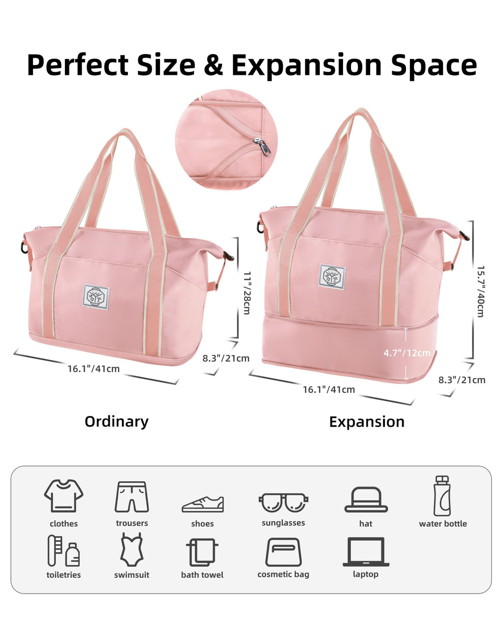 WALNEW Foldable Waterproof Travel Duffel Bag - Luggage Travel Bags by Handbags Specialist Headquarter | Available at Handbags Specialist Headquarter