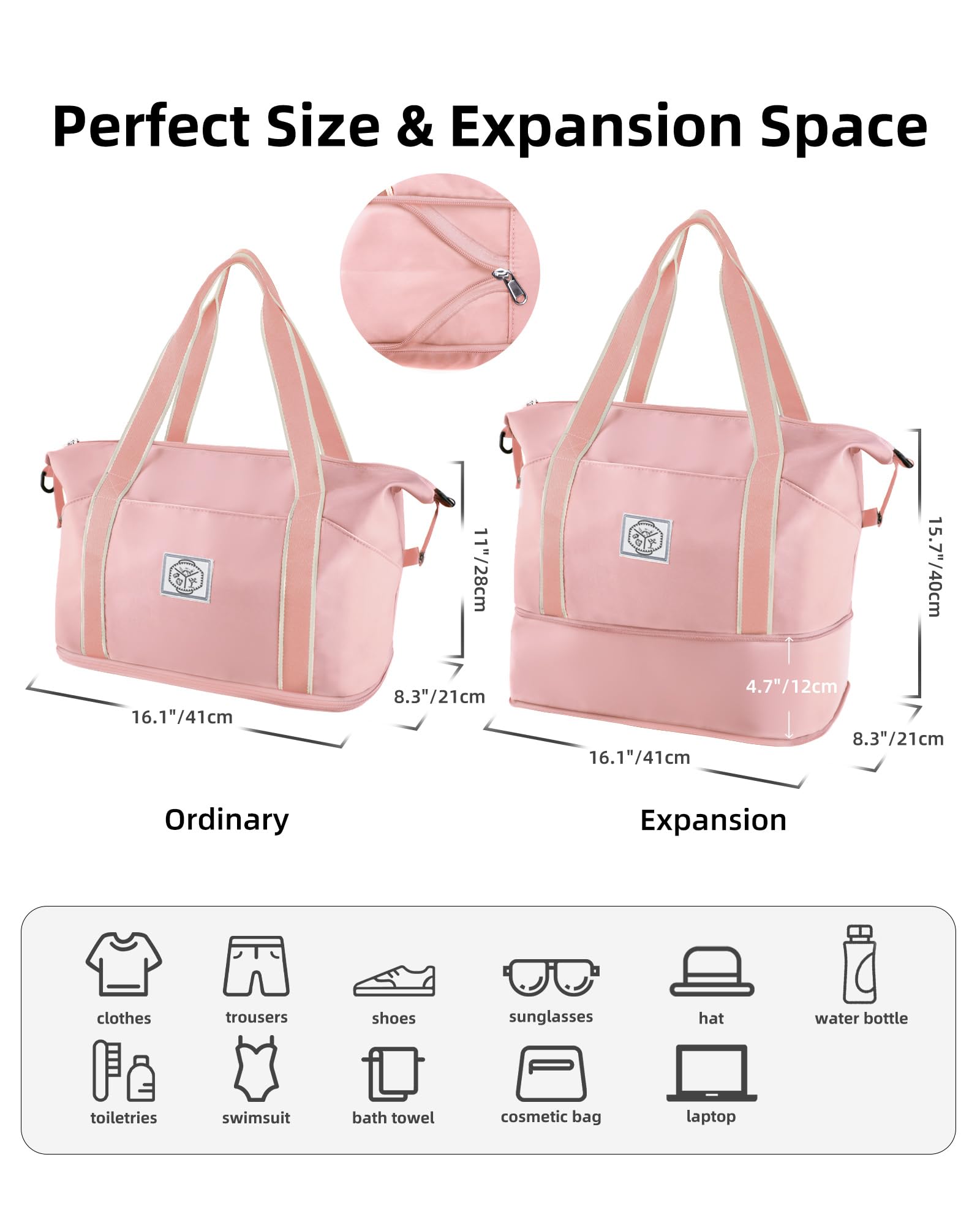 WALNEW Foldable Waterproof Travel Duffel Bag - Luggage Travel Bags by Handbags Specialist Headquarter | Available at Handbags Specialist Headquarter