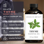 Brooklyn Botany Thyme Oil 4oz - Pure Aromatherapy