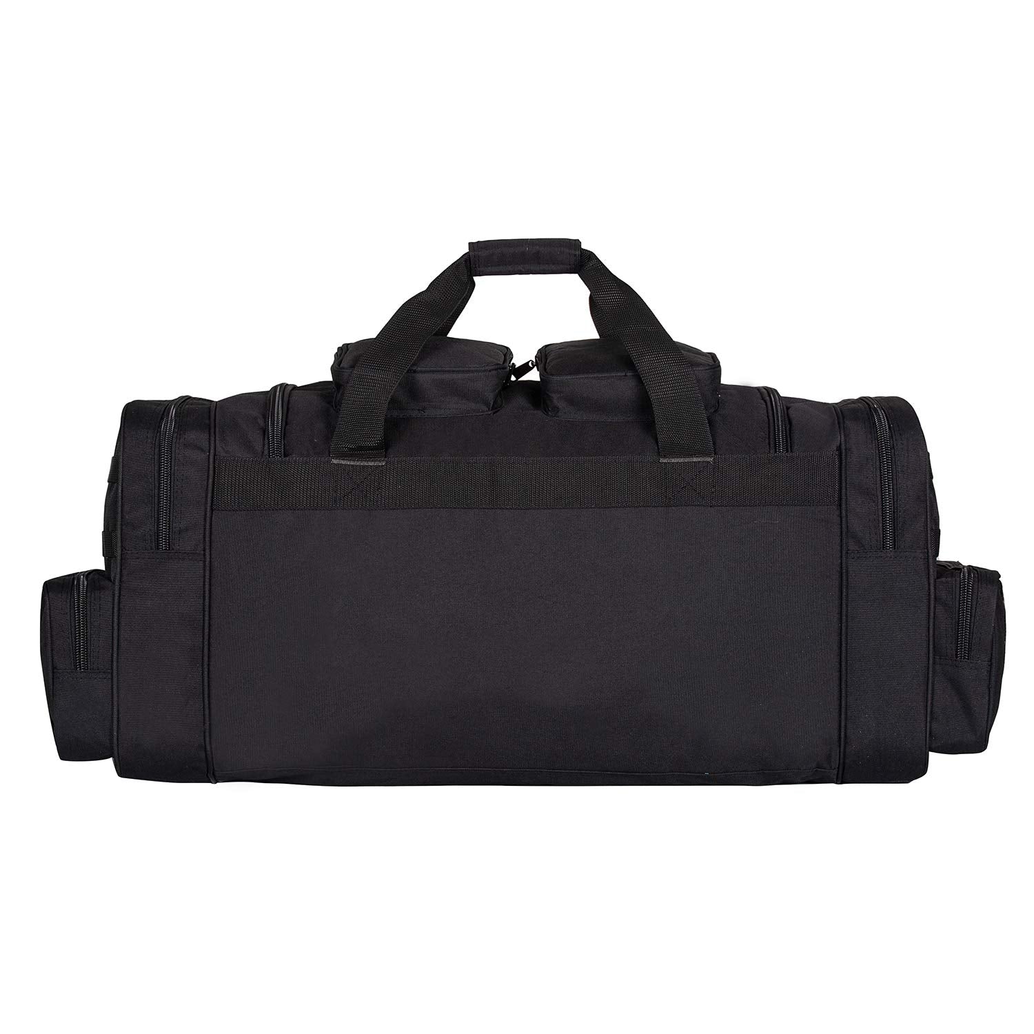 K-Cliffs Heavy Duty Tactical Range Duffel Quality Gear Travel Sports Gym Equipment Bag Military Molle Lockable Zippers with US Flag Patch 27 Inch Black – ##variant## 