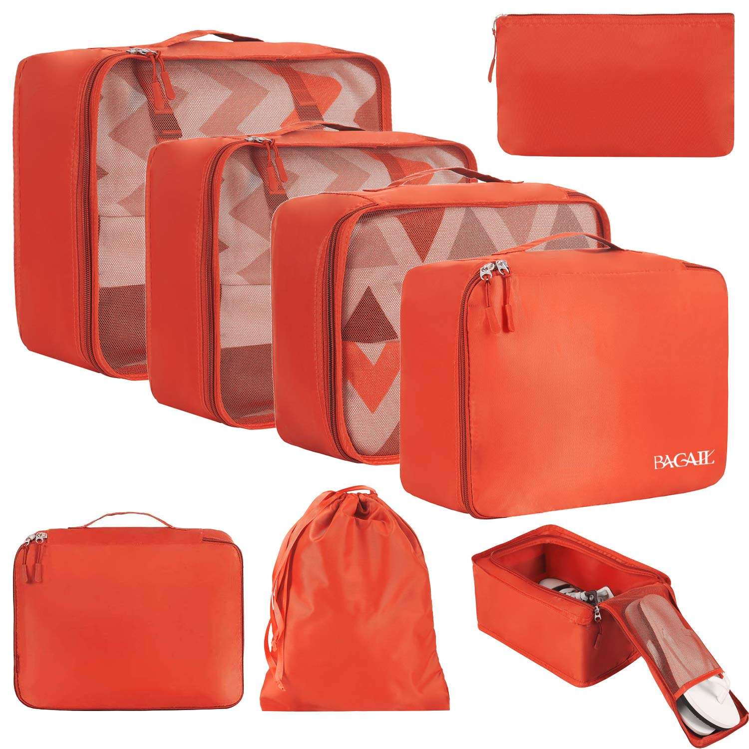 TravelMate 8-Piece Packing Cubes - Luggage Travel Bags by Handbags Specialist Headquarter | Available at Handbags Specialist Headquarter