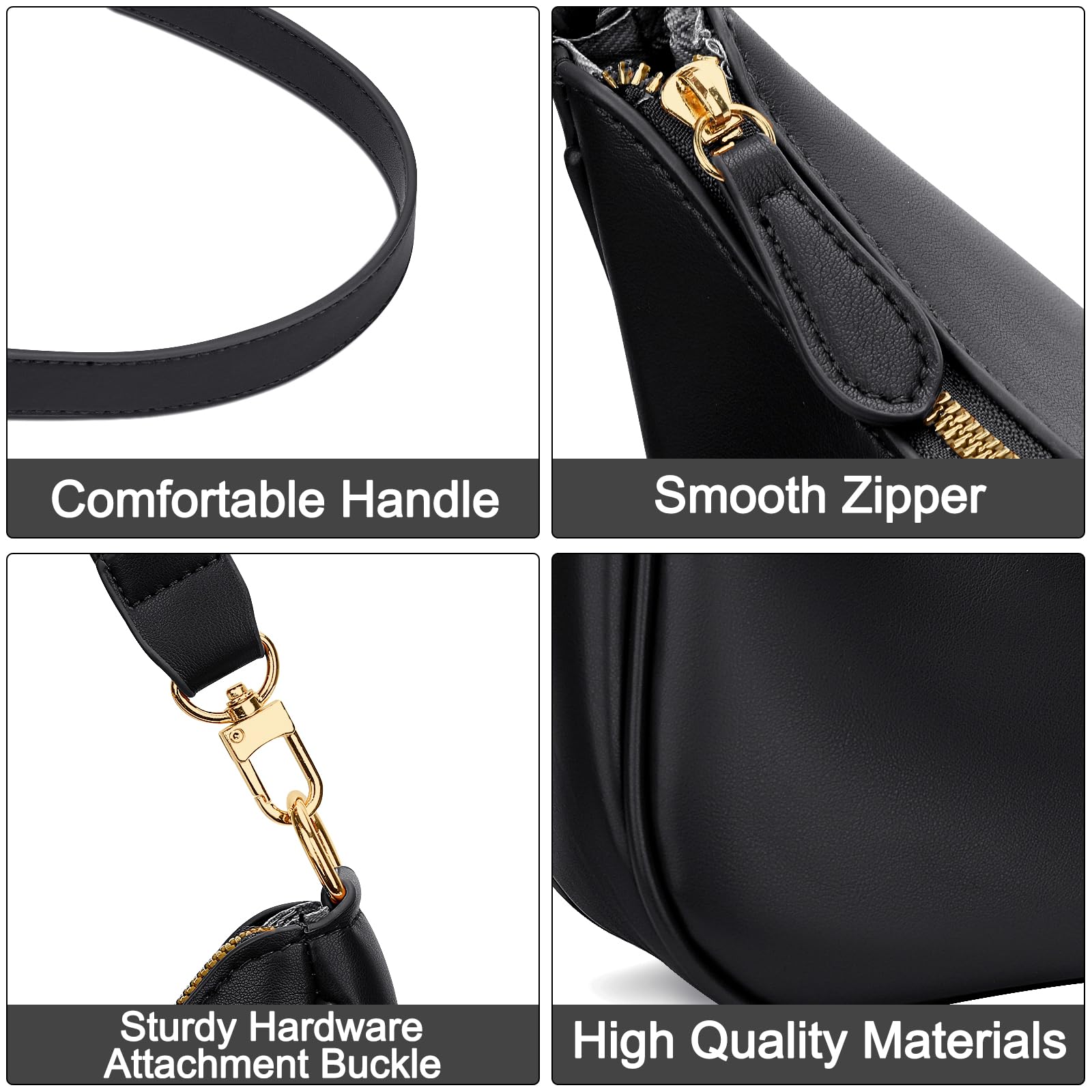 Retro Chic Hobo Bag - Cute Underarm Purse - Shoulder Bags by Handbags Specialist Headquarter | Available at Handbags Specialist Headquarter