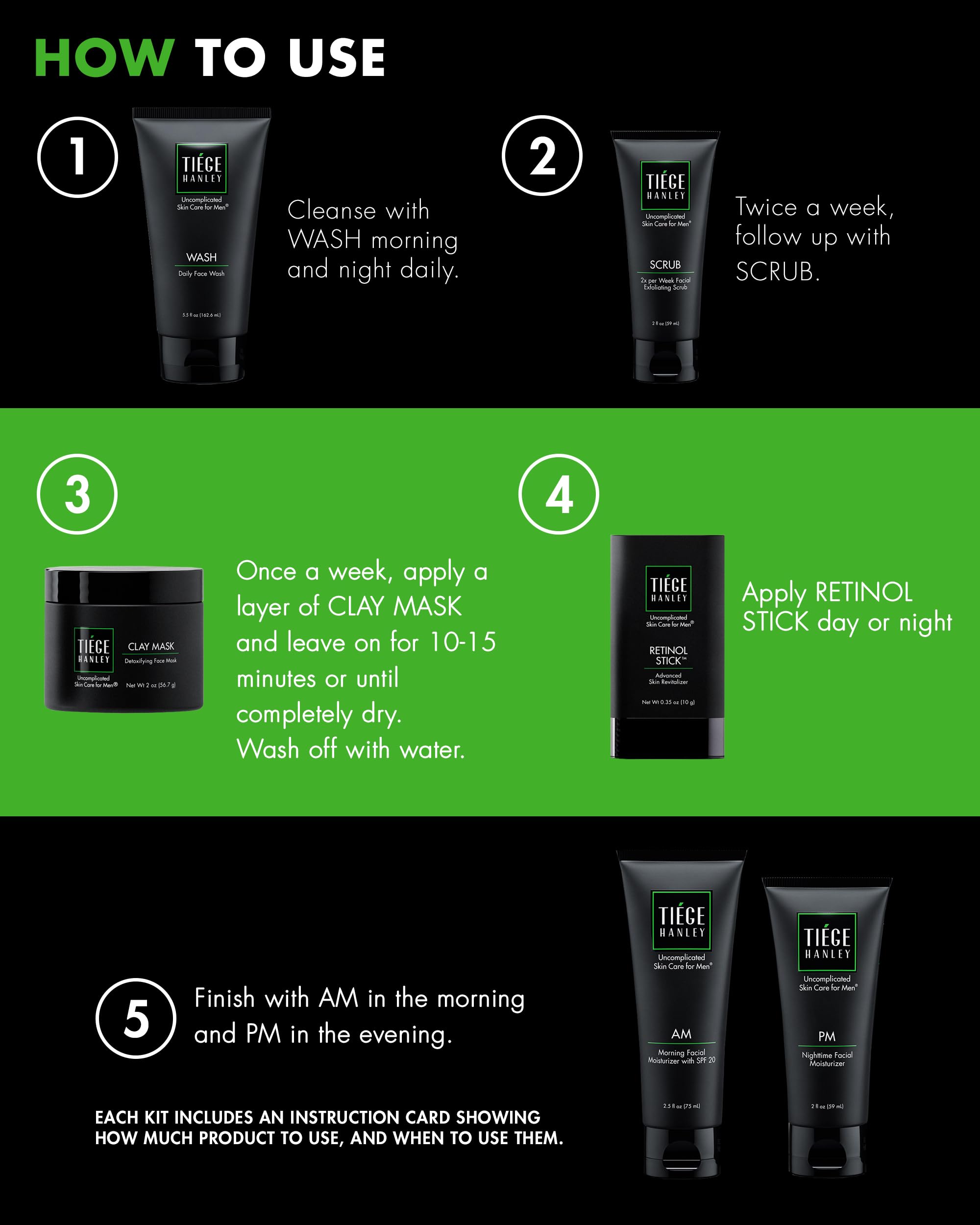 Tiege Hanley Men's Skin Care Set - Level 1 Kit