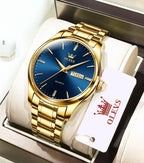 EclipseTime: Luminous Men's Luxury Chrono Watch