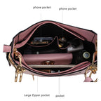 Orange Hobo Shoulder Bag & Wallet Set