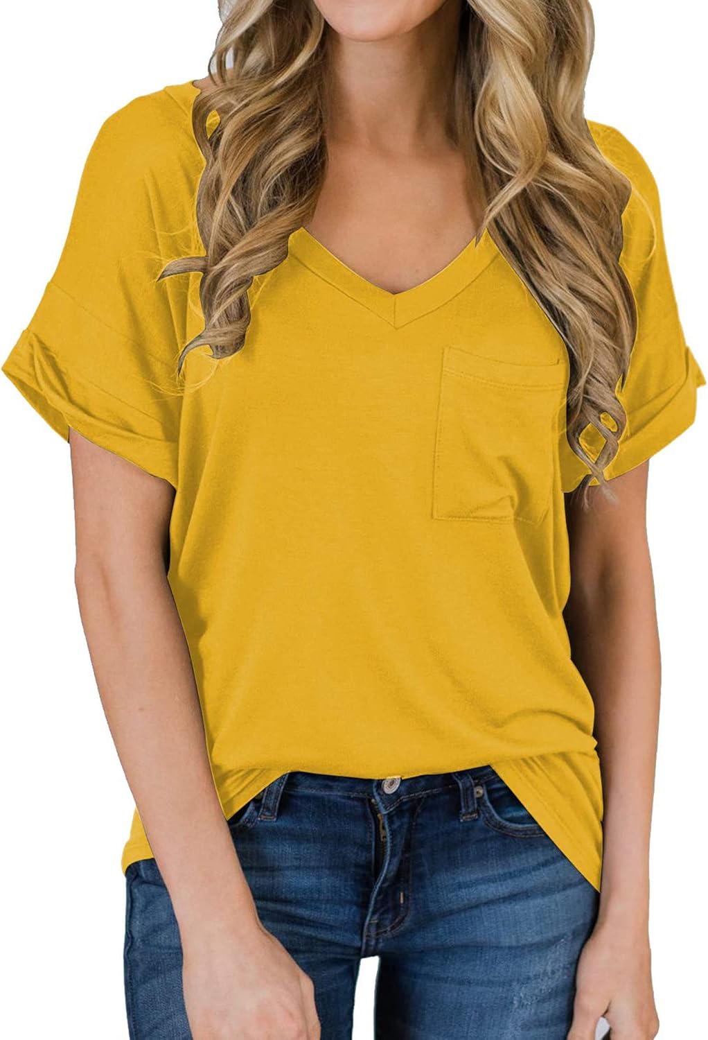 Best Casual V-neck tee for women 2025 - Women Tops by Handbags Specialist Headquarter | Available at Handbags Specialist Headquarter