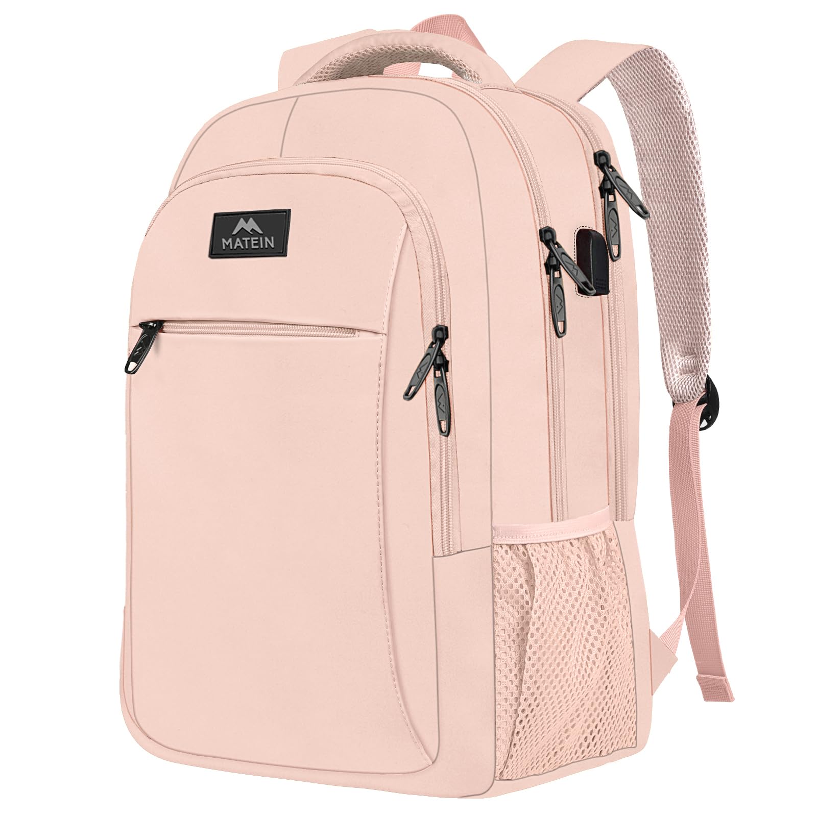 MATEIN SleekGuard Laptop Backpack with USB Port - Backpack Bags by Handbags Specialist Headquarter | Available at Handbags Specialist Headquarter