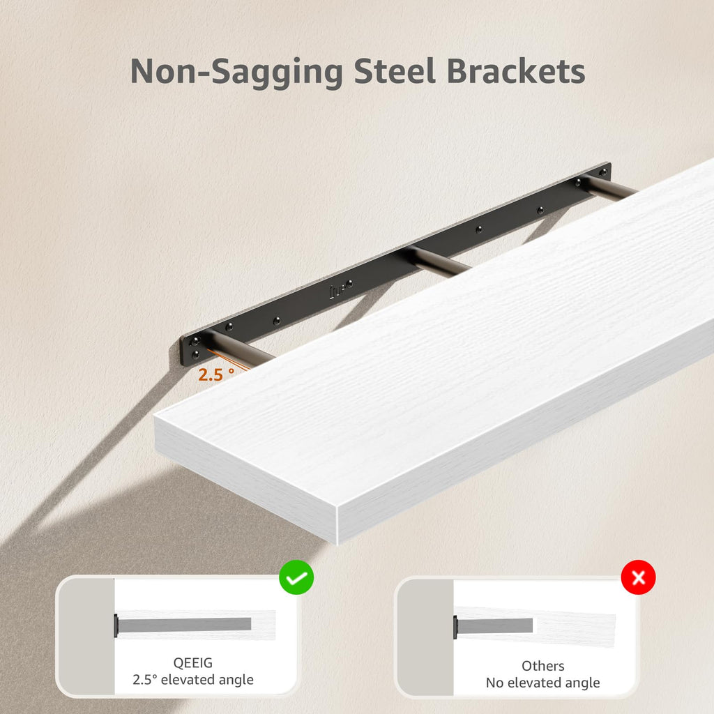 Rustic Farmhouse Shelves (008-40BN) - Decor by Handbags Specialist Headquarter | Available at Handbags Specialist Headquarter