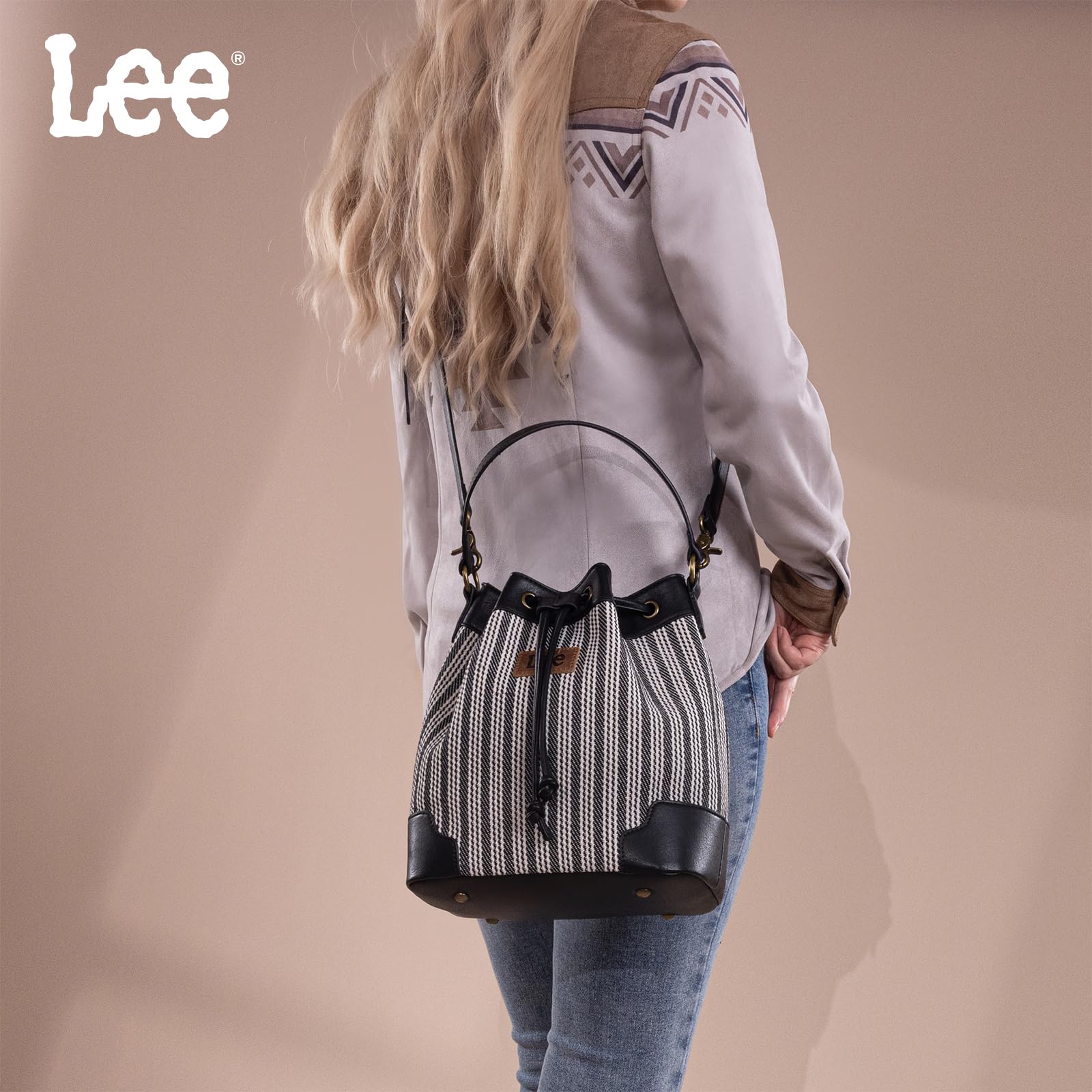 Montana West Lee Drawstring Hobo Bucket Bag -  by Handbags Specialist Headquarter | Available at Handbags Specialist Headquarter