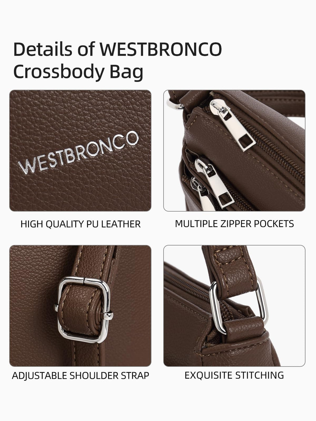 WestBronco ZipSatchel: Women's Medium Crossbody Bag - Handbags by Handbags Specialist Headquarter | Available at Handbags Specialist Headquarter