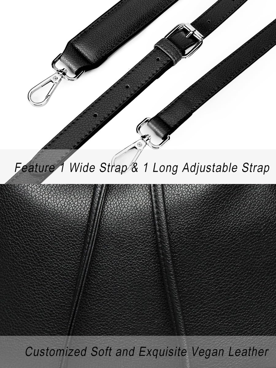 AFKOMST Chic Leather Bucket & Crossbody Bag Set -  by Handbags Specialist Headquarter | Available at Handbags Specialist Headquarter