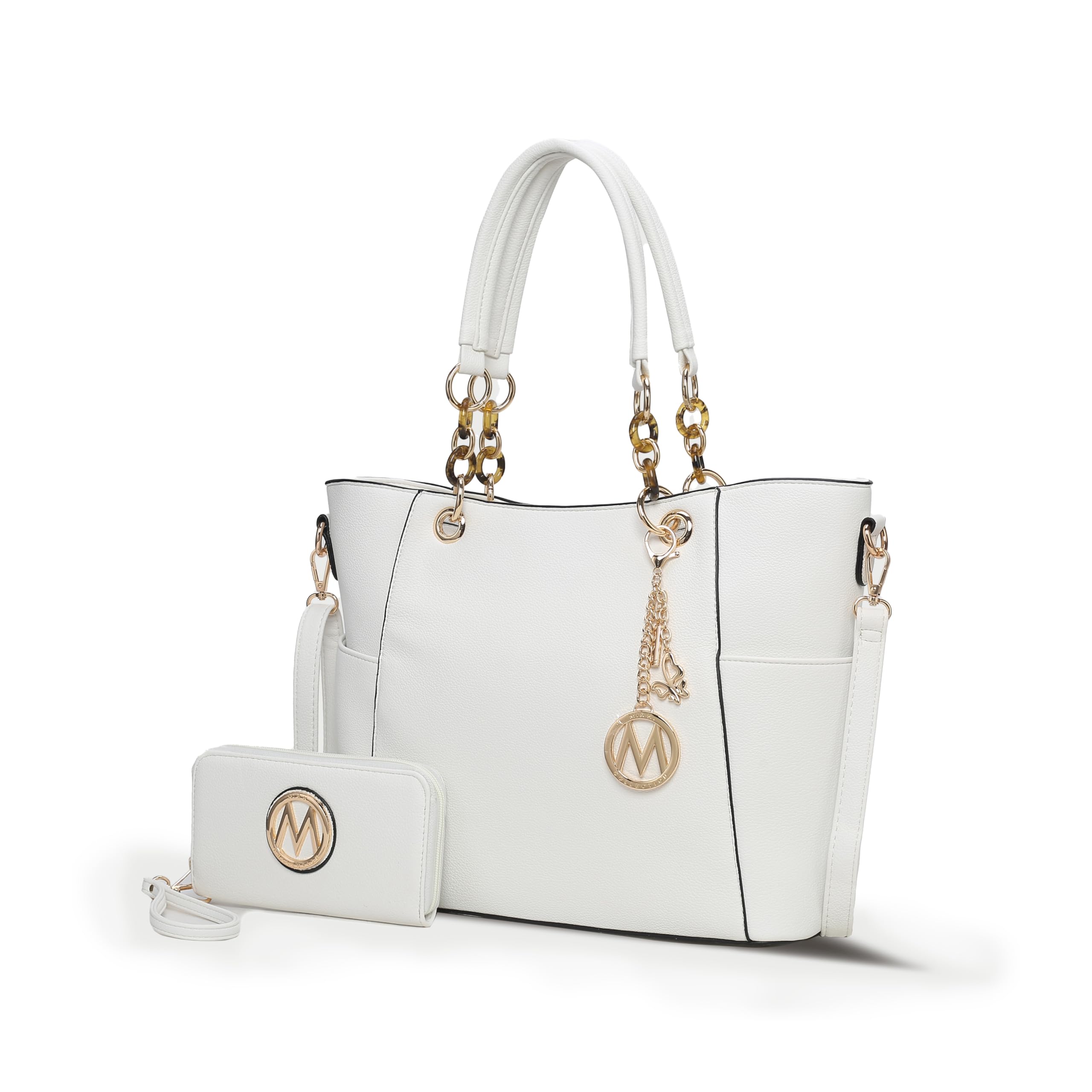 MKF Collection Vegan Leather Tote & Wallet Set