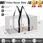 6 Pack XL Heavy Duty Moving Bags - Dark Blue