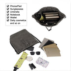 AFKOMST Chic Leather Bucket & Crossbody Bag Set -  by Handbags Specialist Headquarter | Available at Handbags Specialist Headquarter