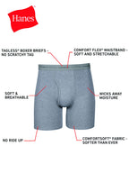 Hanes Men's Boxer Briefs Pack - Cool & Breathable