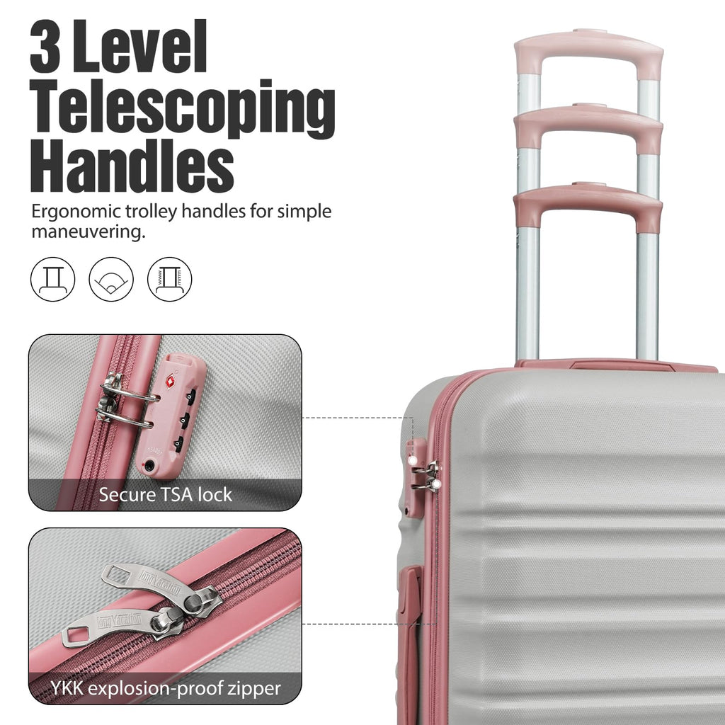 VoyagePro 6-Piece Hardshell Luggage Set - Luggage Travel Bags by Handbags Specialist Headquarter | Available at Handbags Specialist Headquarter