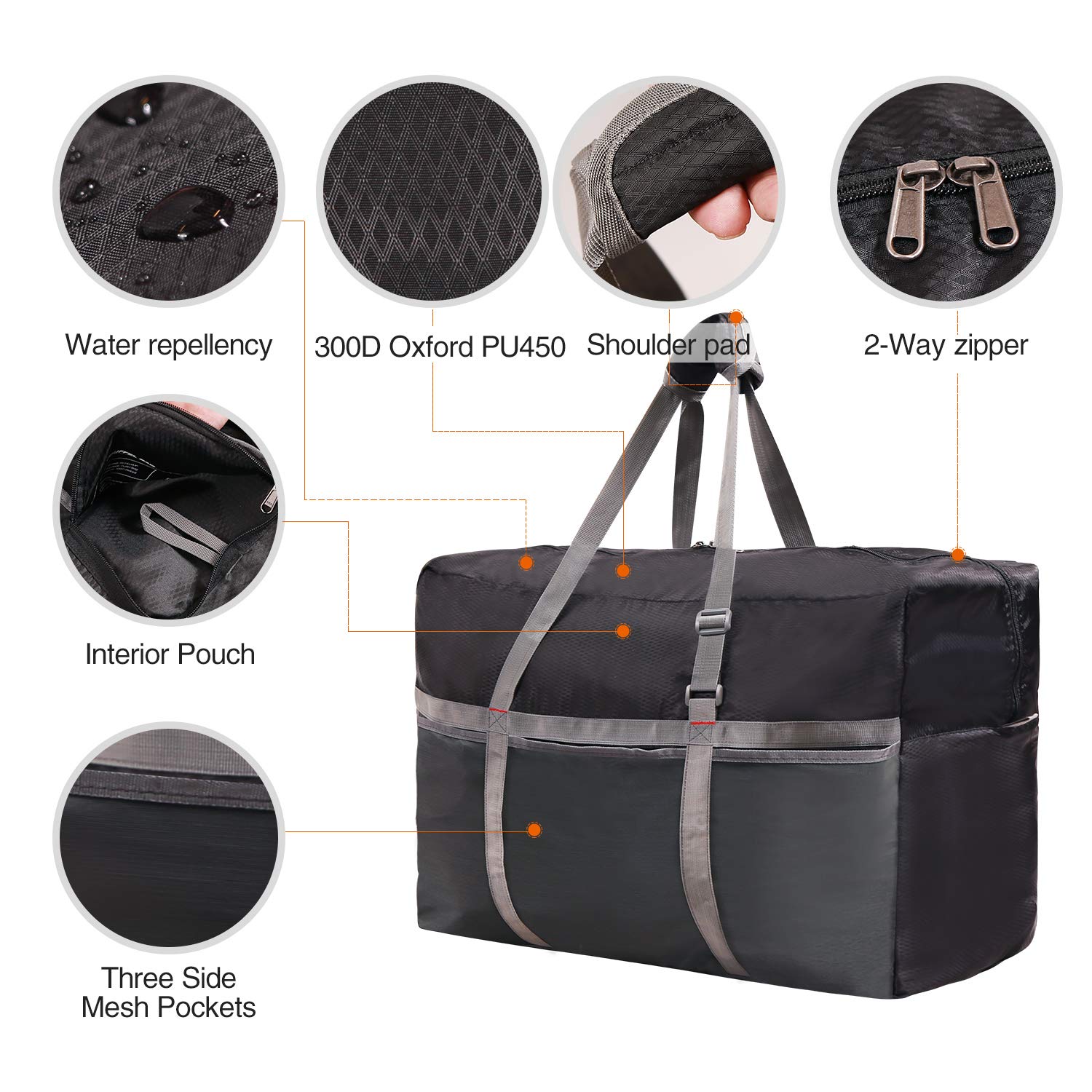 REDCAMP Foldable Waterproof Travel Sports Bag