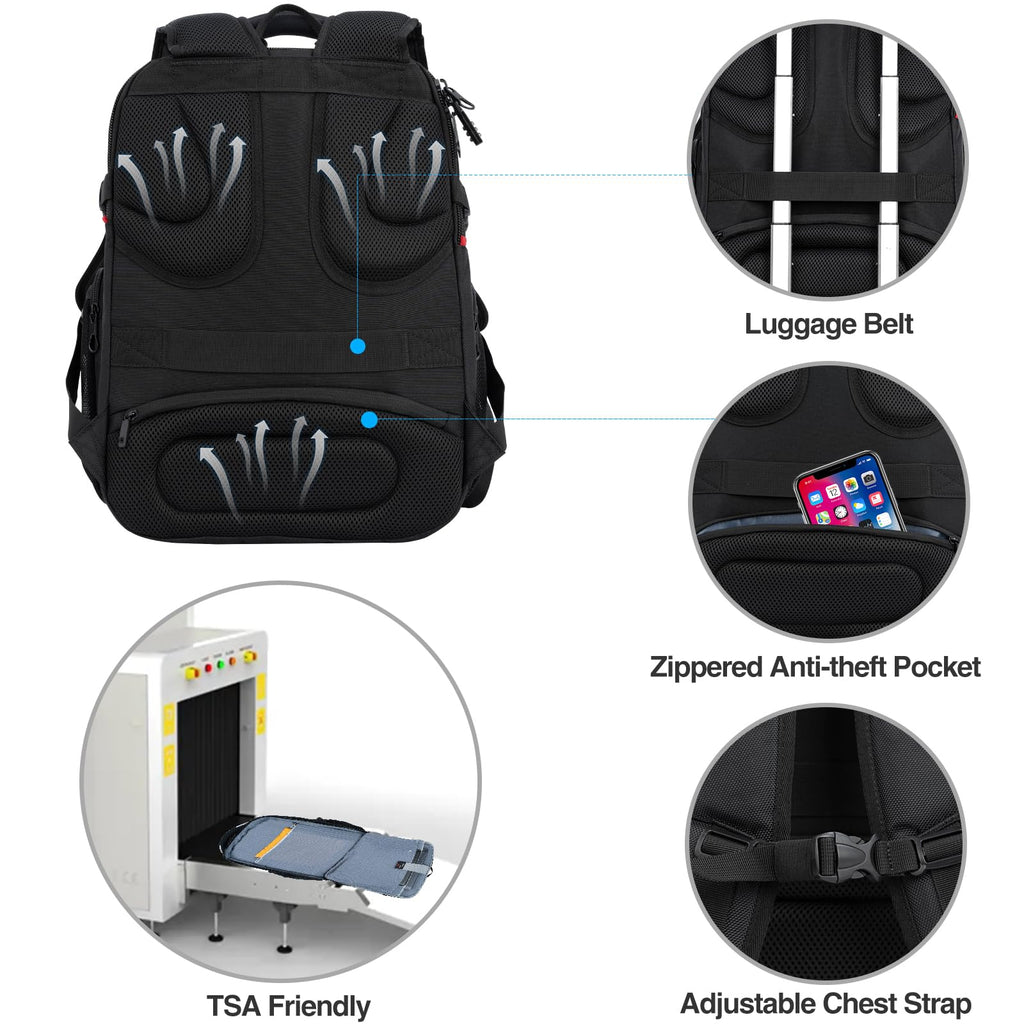 KROSER XL Shield Backpack - RFID & Water-Repellent - Backpack Bags by Handbags Specialist Headquarter | Available at Handbags Specialist Headquarter