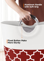 Collapsible Hamper Bag - Grey - Laundry Baskets by Handbags Specialist Headquarter | Available at Handbags Specialist Headquarter